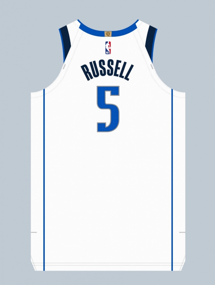 Kaiyun Sports-开云体育-拉塞尔新赛季在独行侠将身穿5号球衣 上赛季属于格莱姆斯